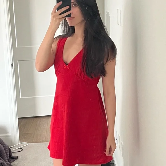 Rhythm Red Belle Mini Dress (size small) - Picture 7 of 7